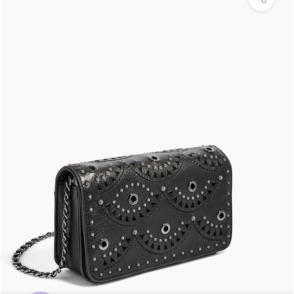 Aimee Kestenberg Black Fiery Chain Shoulder/Crossbody Bag - Picture 8 of 12